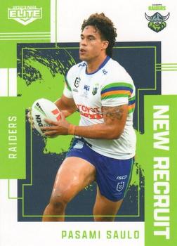 2023 NRL Traders Elite - New Recruit #NR04 Pasami Saulo Front